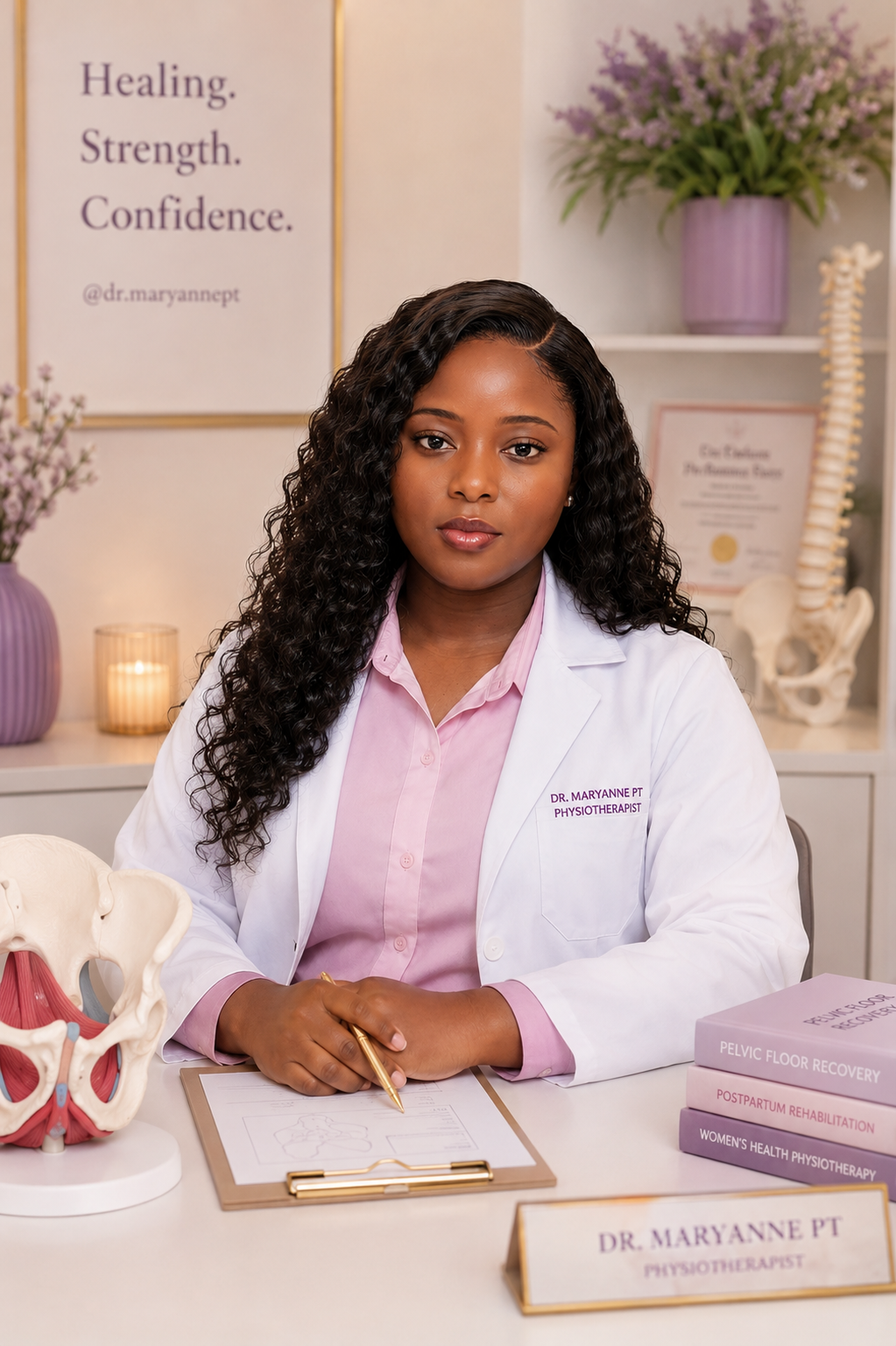 Dr. Maryanne, women's health physiotherapist
